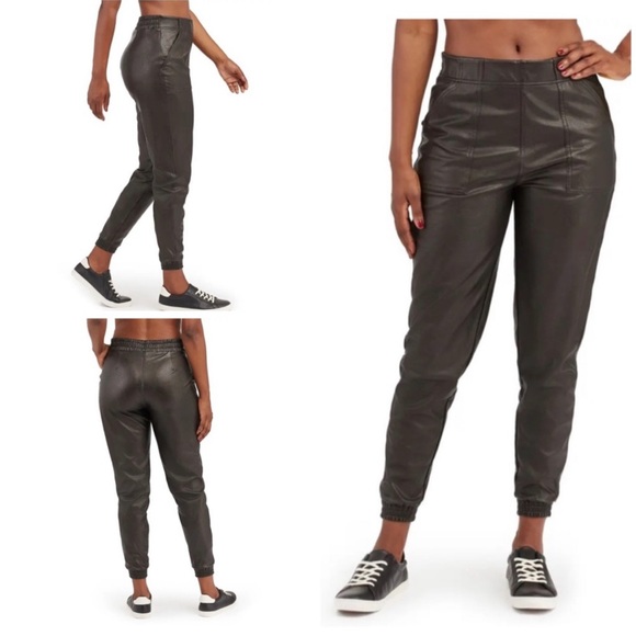 Spanx Faux Leather Joggers - Picture 2 of 7